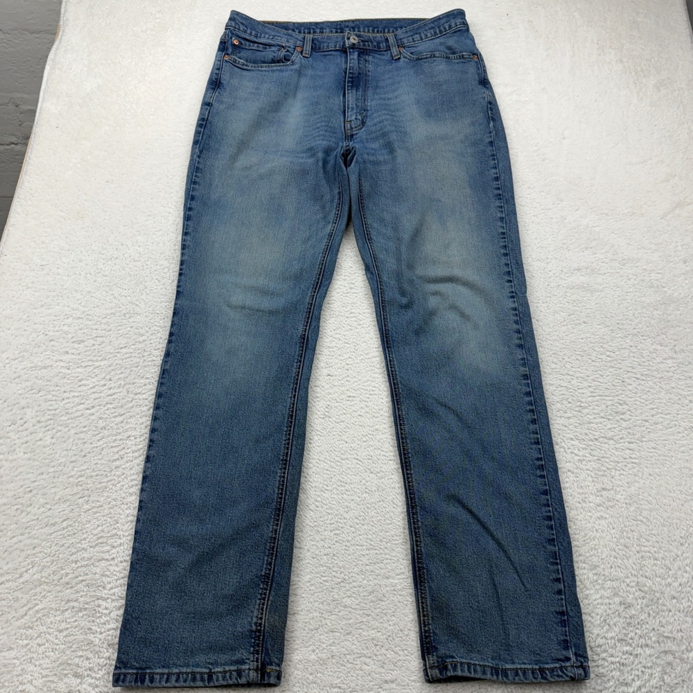 Levis 541 Athletic Taper Jeans Men 36x34 Blue Medium Wash Stretch Denim 541-0914